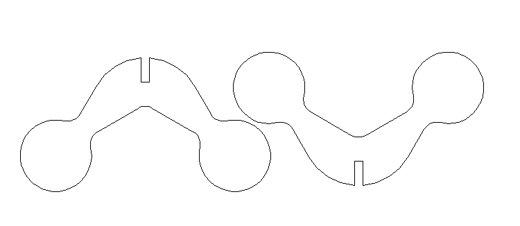 2.5" Walking Shooting Target DXF Cut File