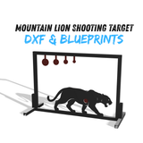 Mountain Lion Shooting Target DXF & Blueprints