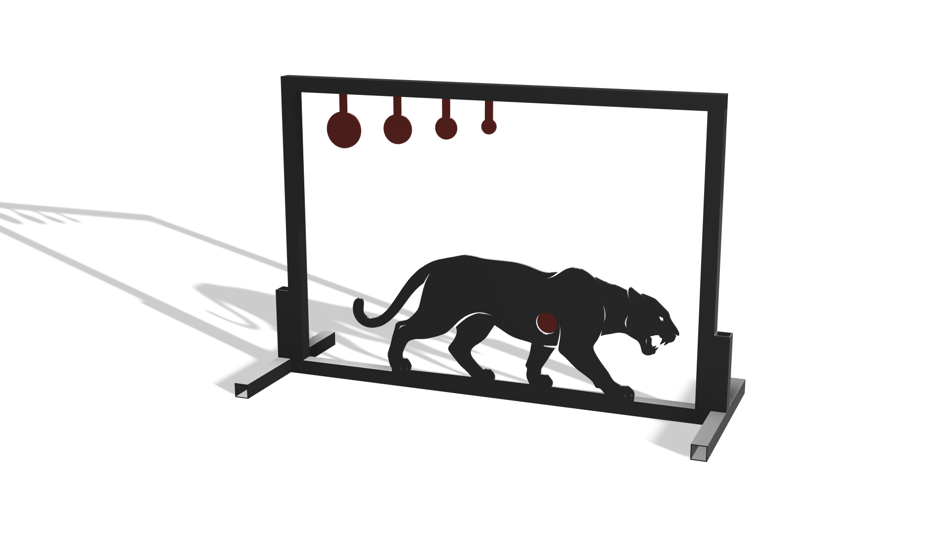 Mountain Lion Shooting Target DXF & Blueprints