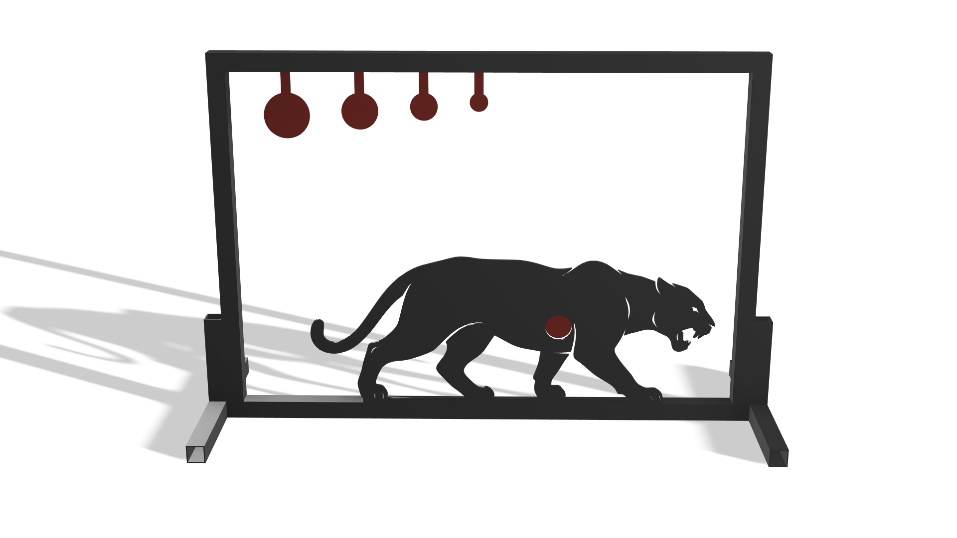 Mountain Lion Shooting Target DXF & Blueprints