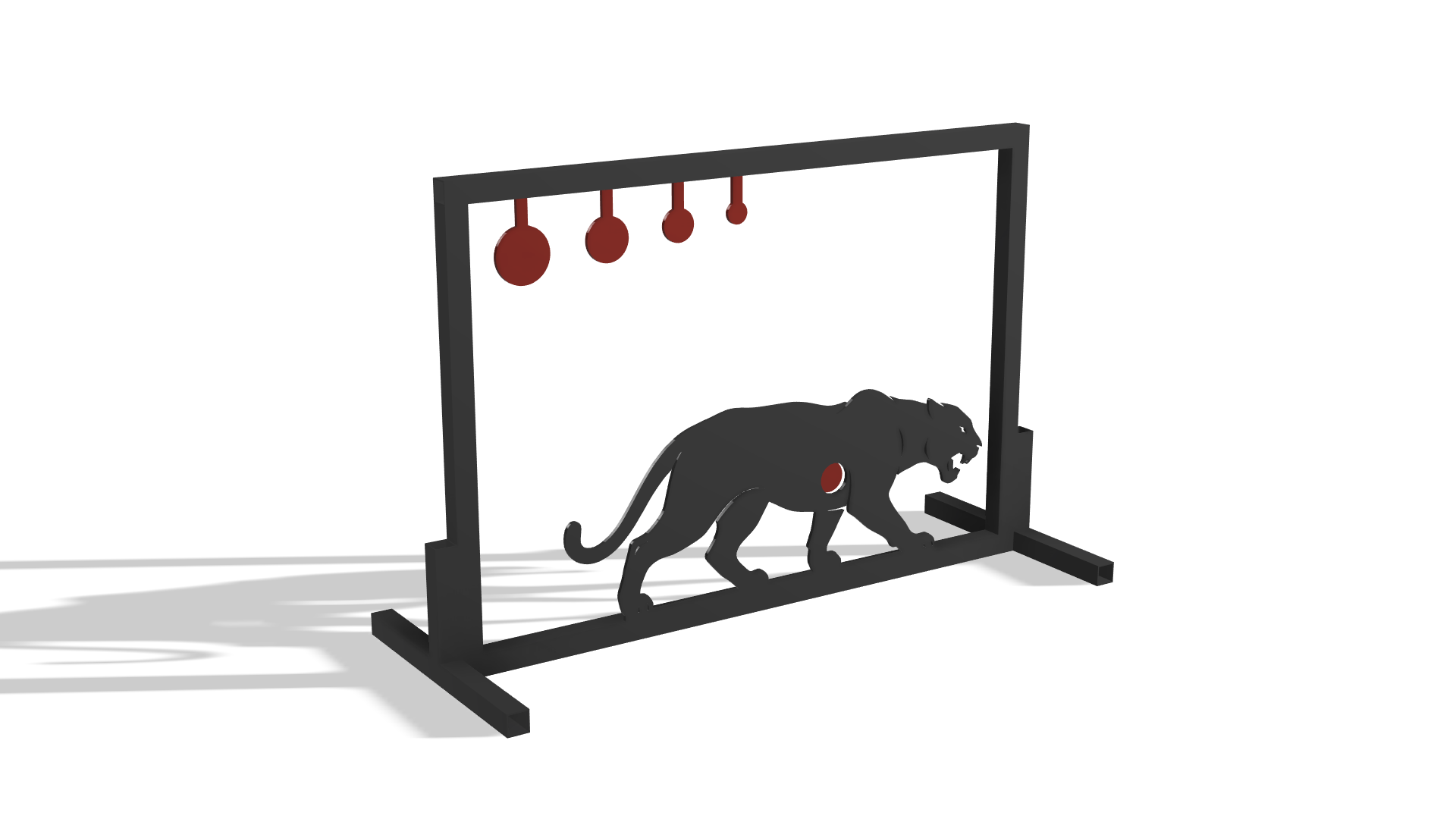 Mountain Lion Shooting Target DXF & Blueprints