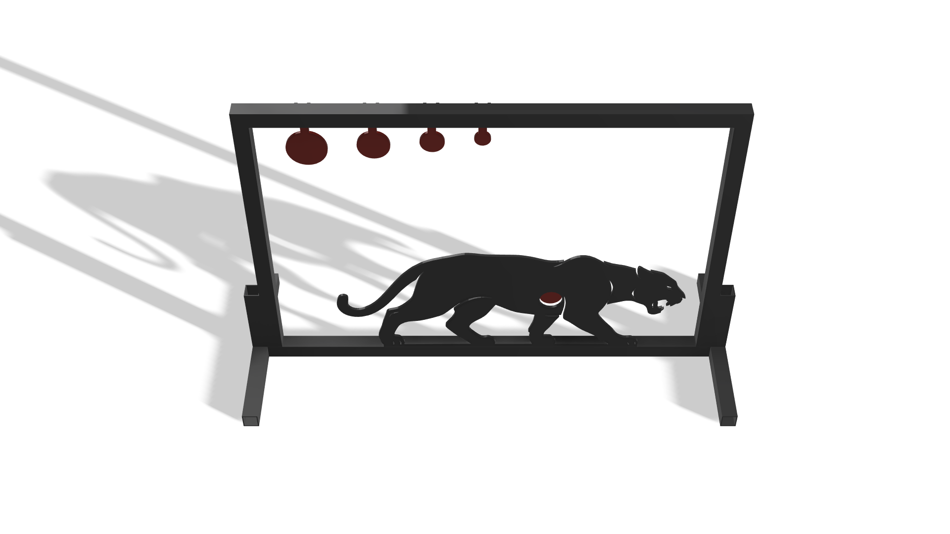 Mountain Lion Shooting Target DXF & Blueprints