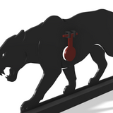Mountain Lion Shooting Target DXF & Blueprints