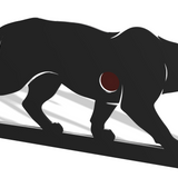 Mountain Lion Shooting Target DXF & Blueprints