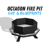 Octagon Fire Pit DXF & Blueprints