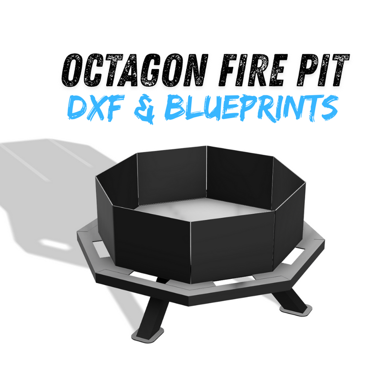 Octagon Fire Pit DXF & Blueprints