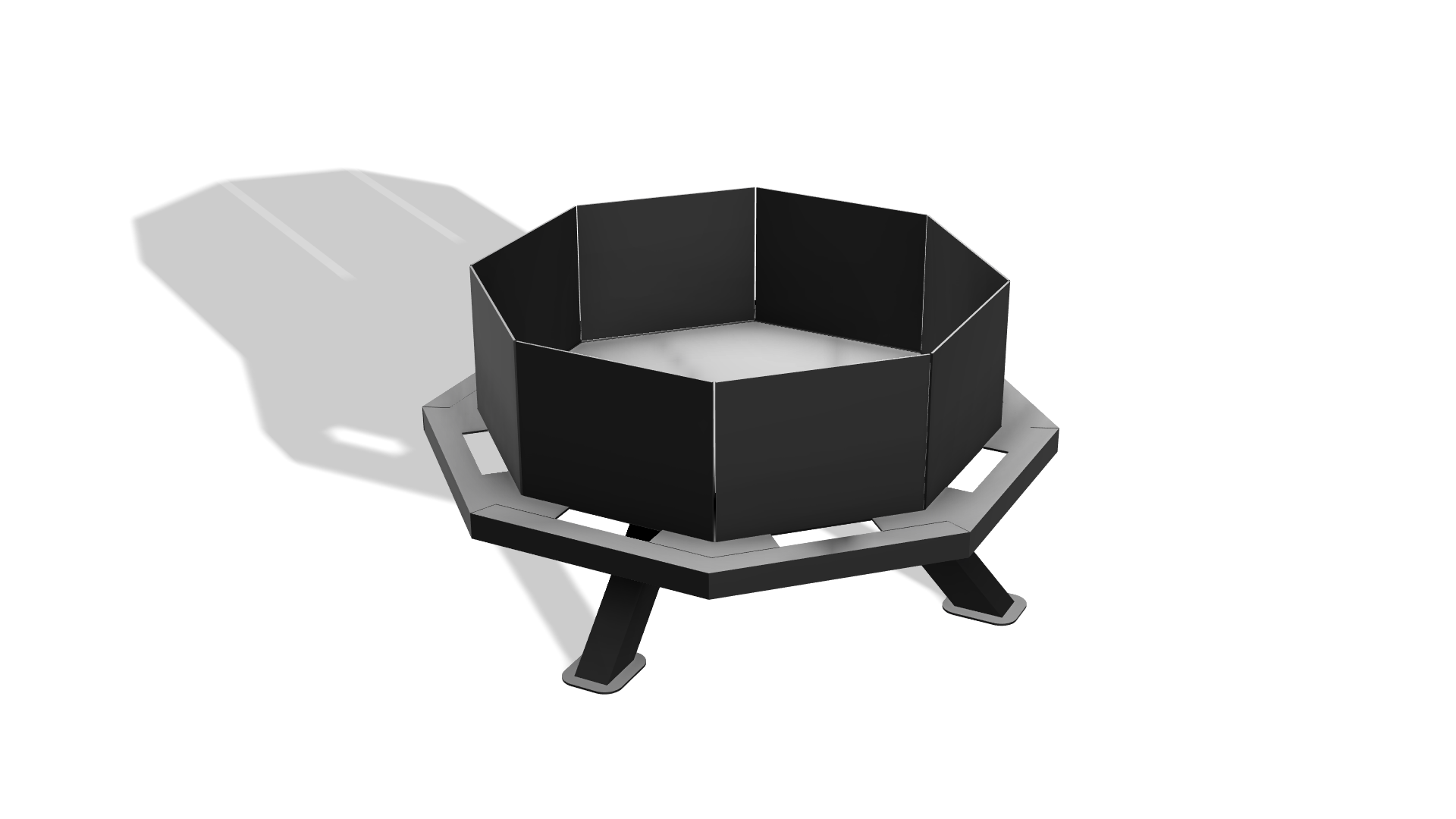 Octagon Fire Pit DXF & Blueprints