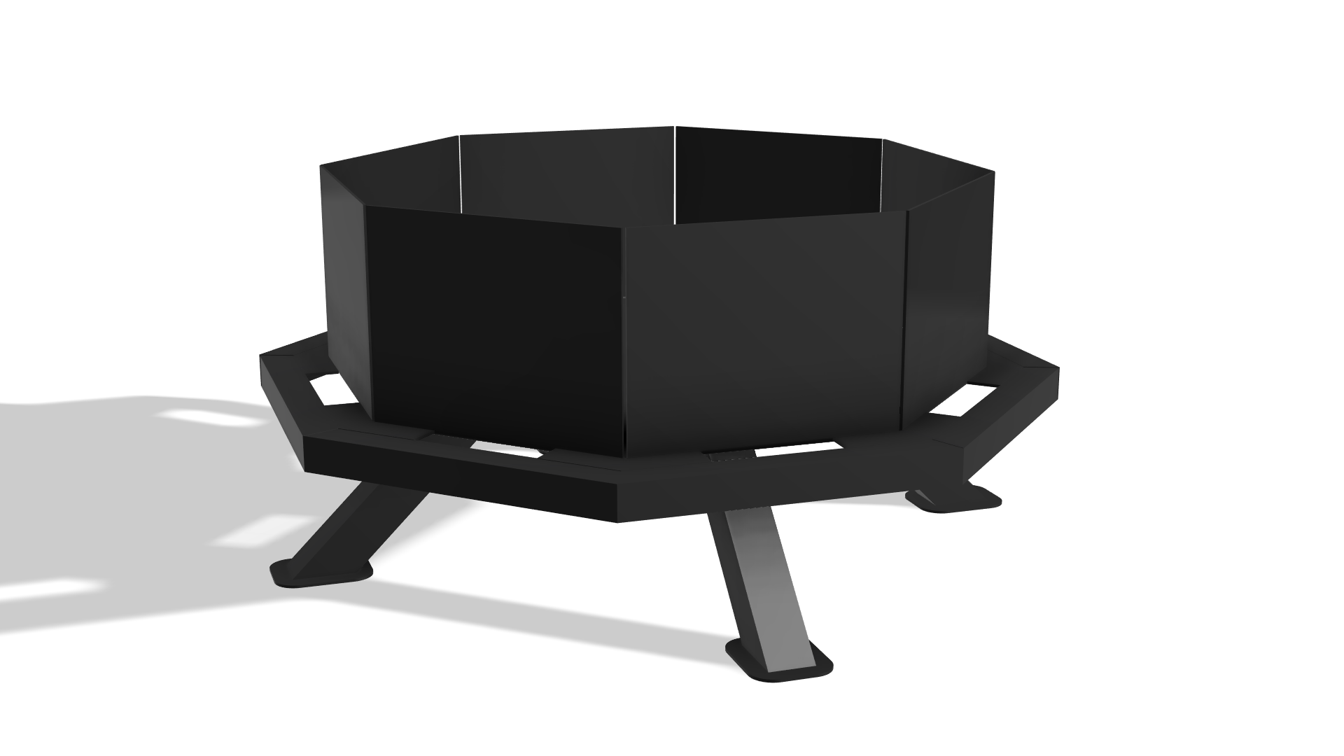 Octagon Fire Pit DXF & Blueprints