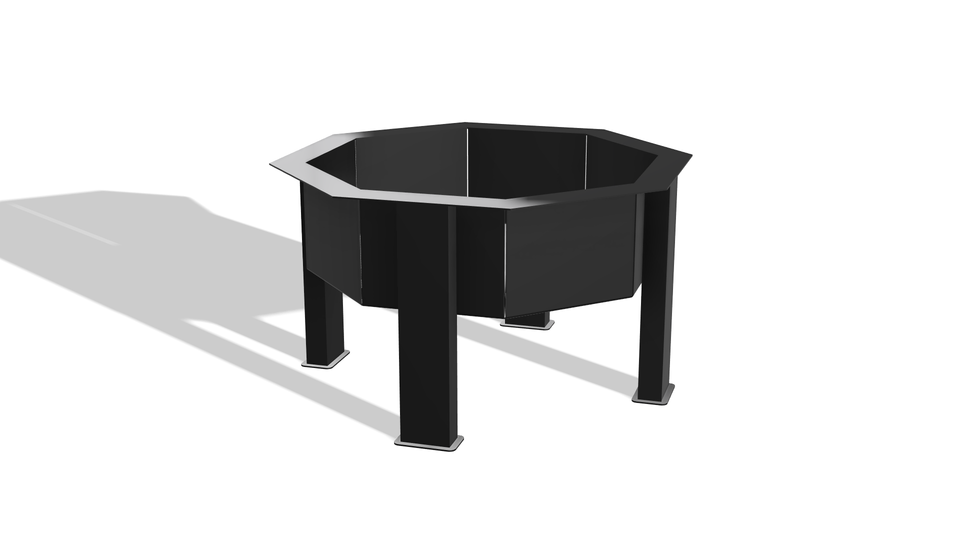 Octagon Fire Pit 2.0 DXF & Blueprints