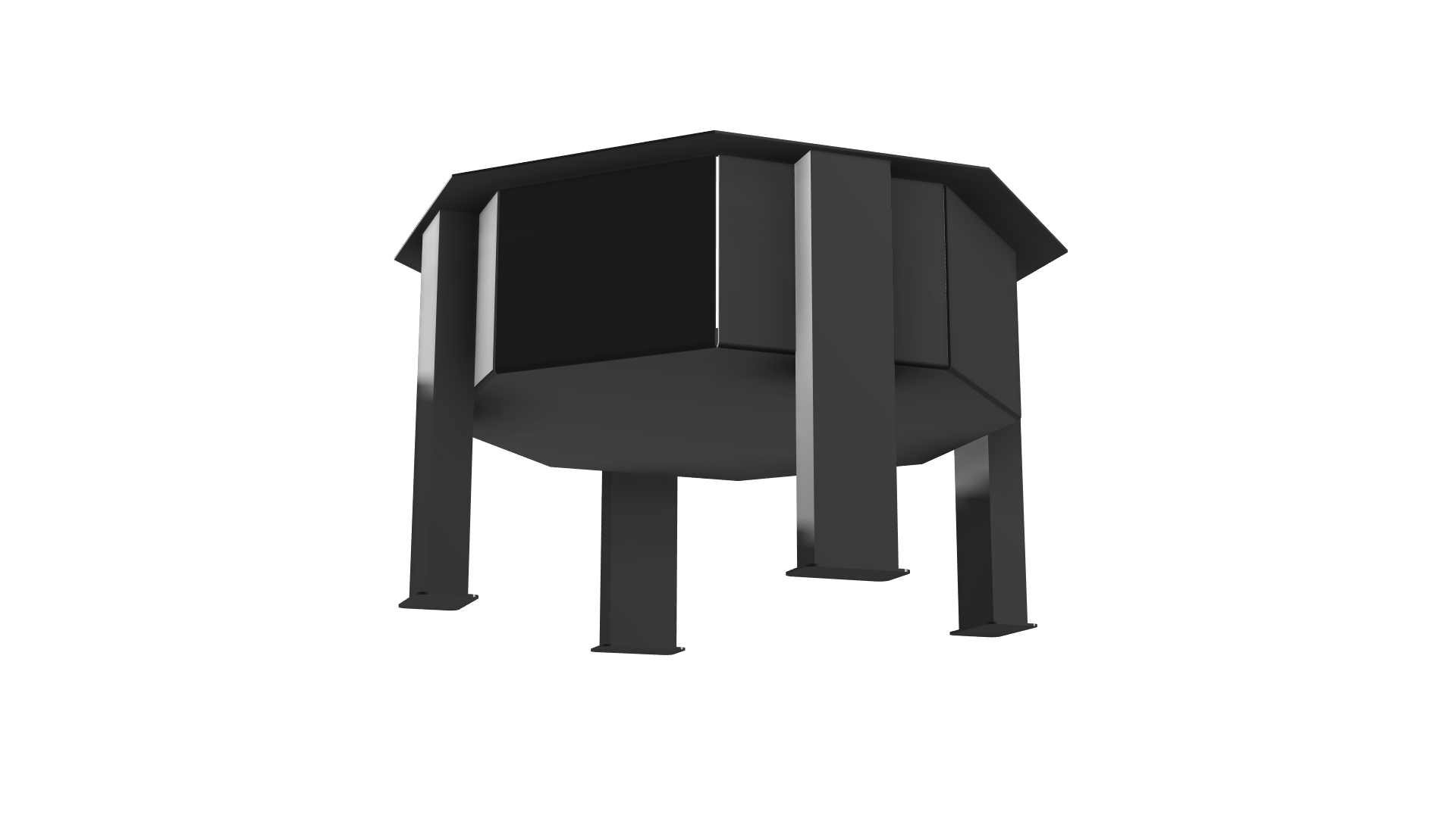 Octagon Fire Pit 2.0 DXF & Blueprints