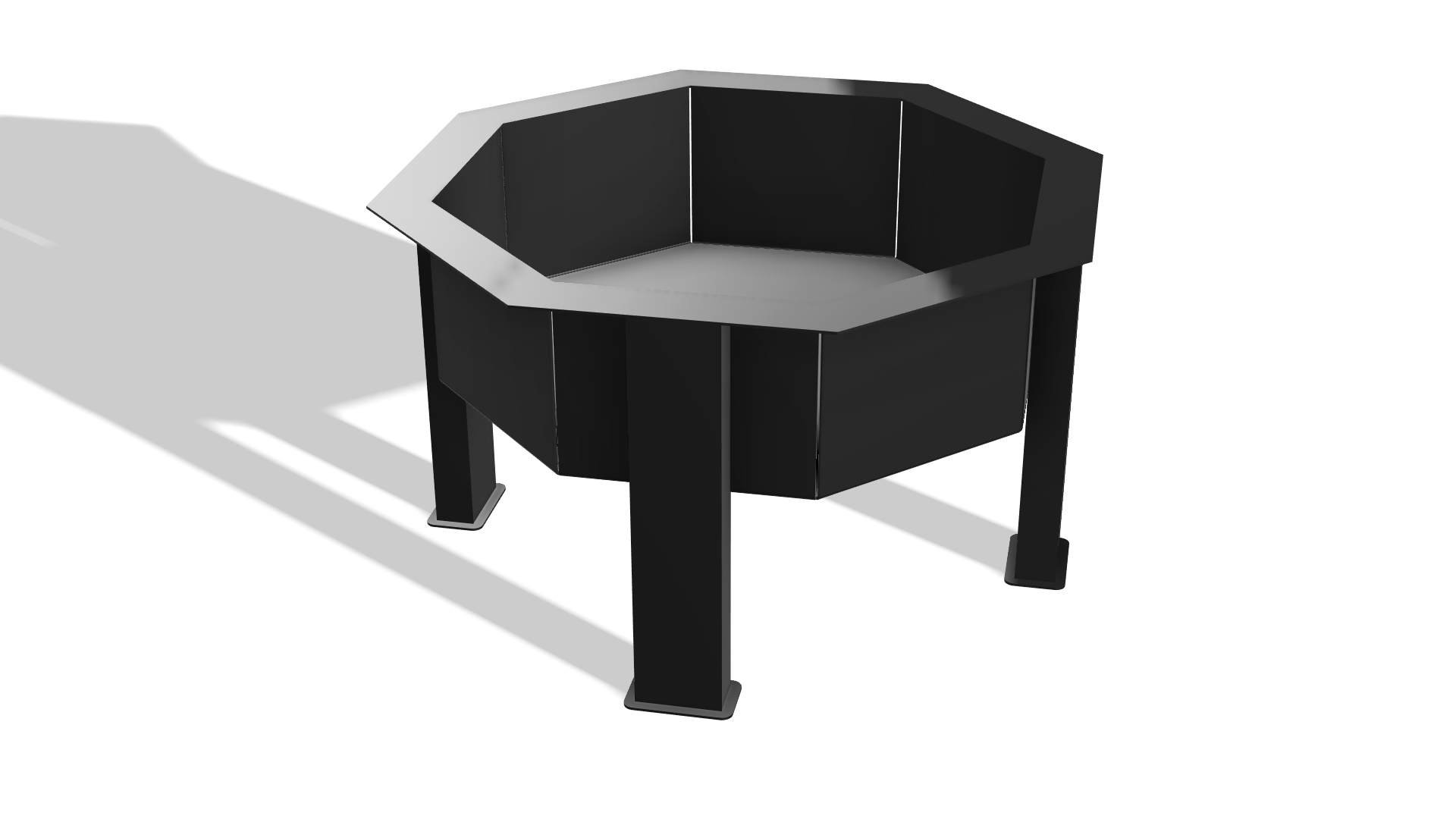 Octagon Fire Pit 2.0 DXF & Blueprints