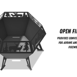 Diamond Fire Pit DXF & Blueprints
