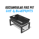 Rectangular Fire Pit DXF & Blueprints
