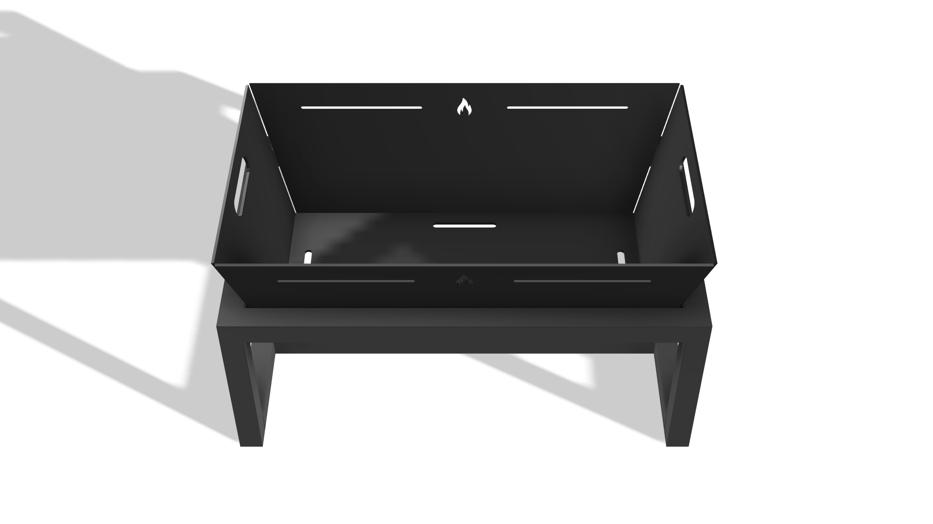 Rectangular Fire Pit DXF & Blueprints