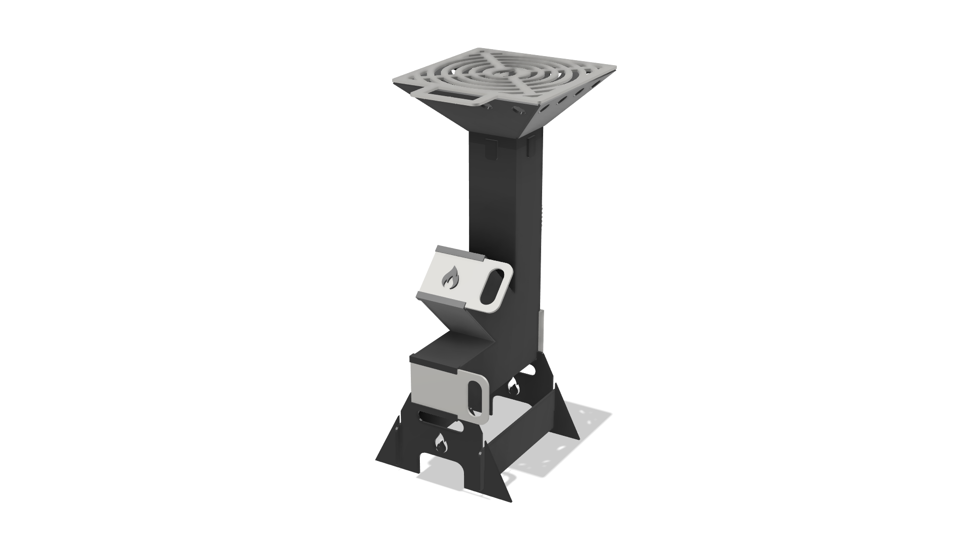 4" Rocket Stove DXF & Blueprints