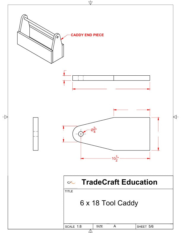 6" × 18" Tool Caddy Project Bundle (Digital Download)