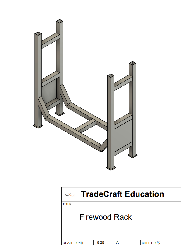 4' Firewood Rack Project Plan Bundle | Metal Fabrication Shop Project