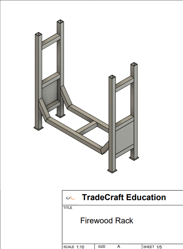 4' Firewood Rack Project Plan Bundle | Metal Fabrication Shop Project