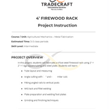 4' Firewood Rack Project Plan Bundle | Metal Fabrication Shop Project