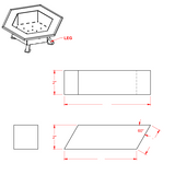 3' Hexagon Steel Fire Pit Project Plan Bundle | Metal Fabrication Shop Project