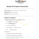 Bucky Pit Project Plan Bundle | Octagonal Steel Fire Pit Metal Fabrication Project