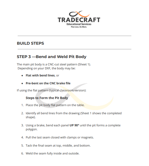 Bucky Pit Project Plan Bundle | Octagonal Steel Fire Pit Metal Fabrication Project