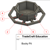 Bucky Pit Project Plan Bundle | Octagonal Steel Fire Pit Metal Fabrication Project