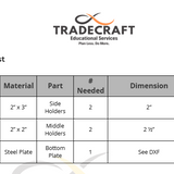 Pen / Card Holder Intro Project | Metal Fabrication Shop Project