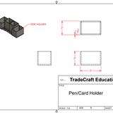 Pen / Card Holder Intro Project | Metal Fabrication Shop Project