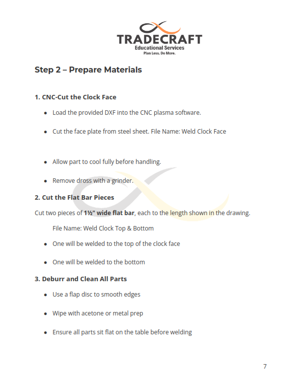 Welded Steel Desk Clock Project Bundle (Digital Download)