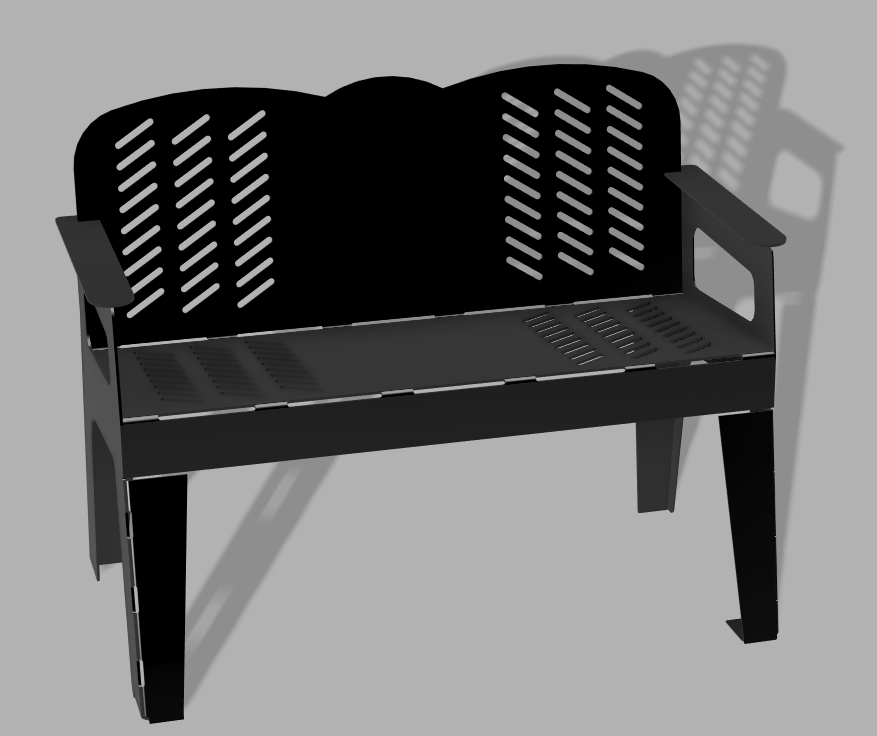 Jackson Bench — Classroom Steel Fabrication Project Plans (DXF + Build Instructions + Lesson Plan + Rubric)