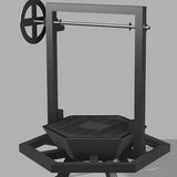 6-Sided Santa Maria Grill with Removable Grill Top — Classroom Steel Fabrication Project (DXF + Build Instructions + Lesson Plan + Rubric)
