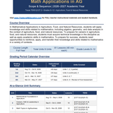 Math in Agriculture Complete Curriculum | Full-Year Ag Math Course (9 Units, 81 Lessons, TEKS-Aligned)