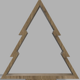 14" Christmas Tree — Cedar Fence Picket Woodworking Project Plans (Single Class Period Build)