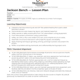 Jackson Bench — Classroom Steel Fabrication Project Plans (DXF + Build Instructions + Lesson Plan + Rubric)