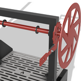 Smoker with Santa Maria Grill DXF & Blueprints