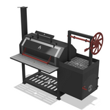 Smoker with Santa Maria Grill DXF & Blueprints