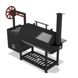 Smoker with Santa Maria Grill DXF & Blueprints