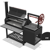 Smoker with Santa Maria Grill DXF & Blueprints