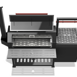 Smoker with Santa Maria Grill DXF & Blueprints