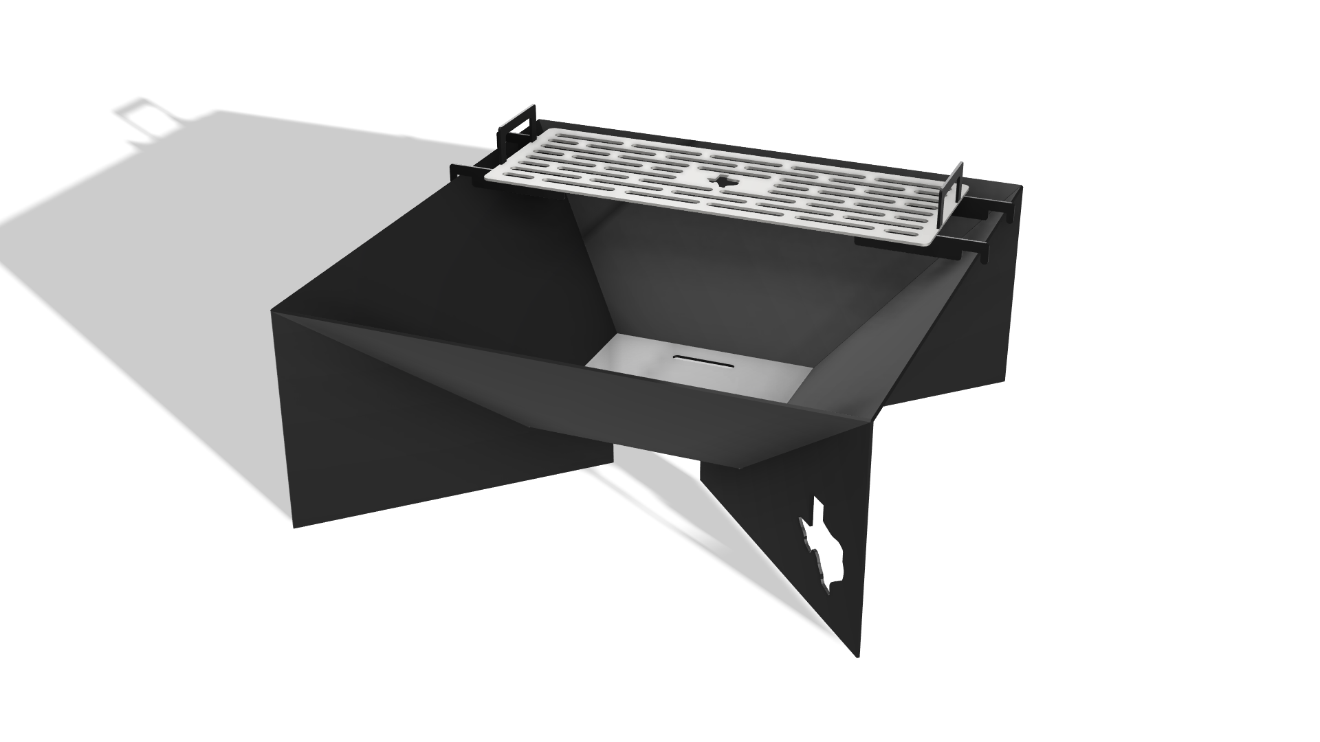 Square Fire Pit DXF & Blueprints