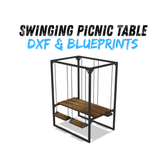 Swinging Picnic Table DXF & Blueprints