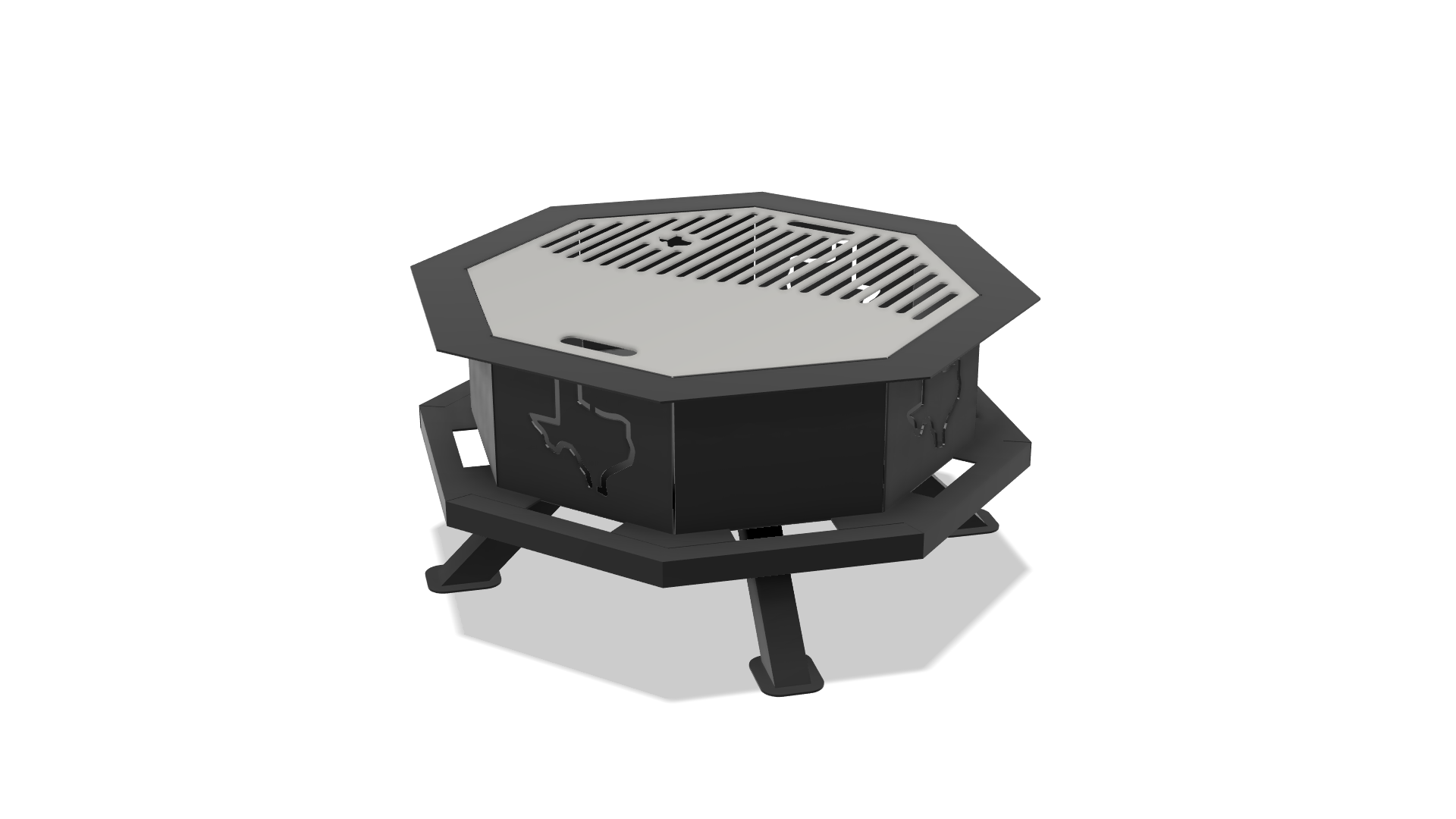 Texas Octagon Fire Pit DXF & Blueprints