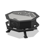 Texas Octagon Fire Pit DXF & Blueprints
