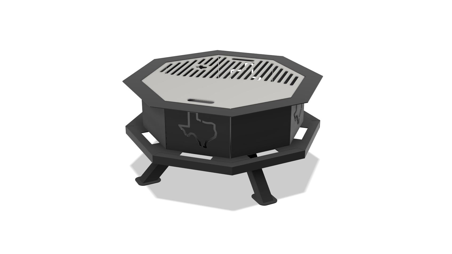 Texas Octagon Fire Pit DXF & Blueprints