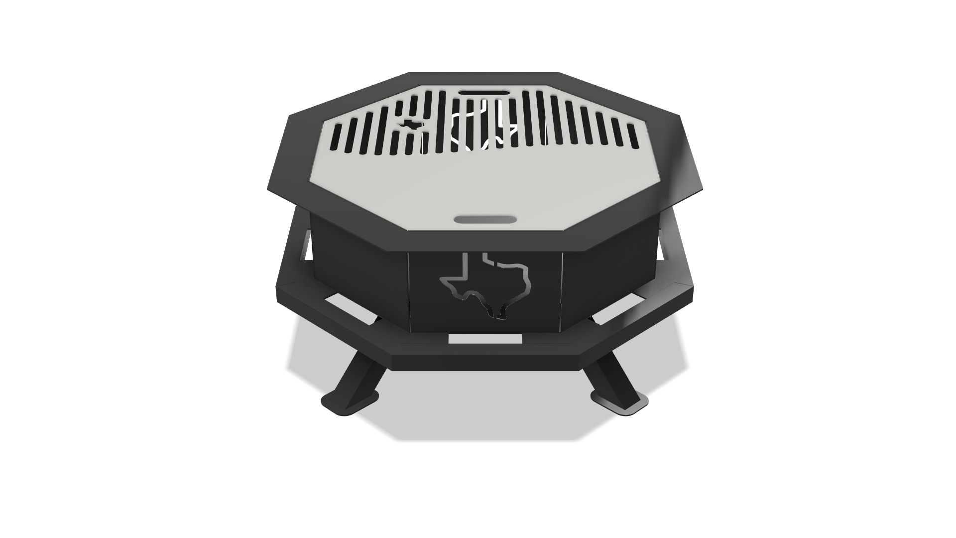 Texas Octagon Fire Pit DXF & Blueprints