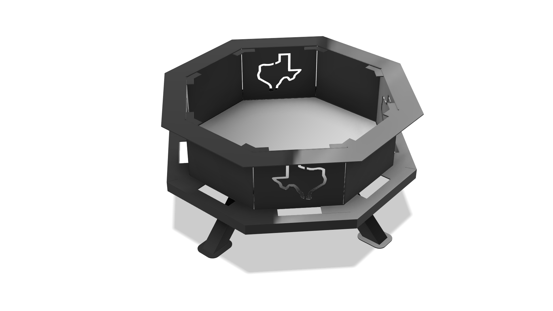 Texas Octagon Fire Pit DXF & Blueprints