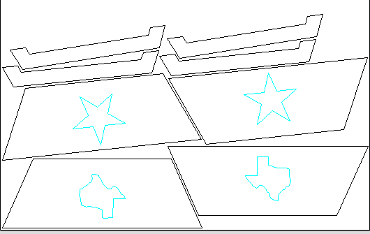 26" Texas Fire Pit DXF Cut File